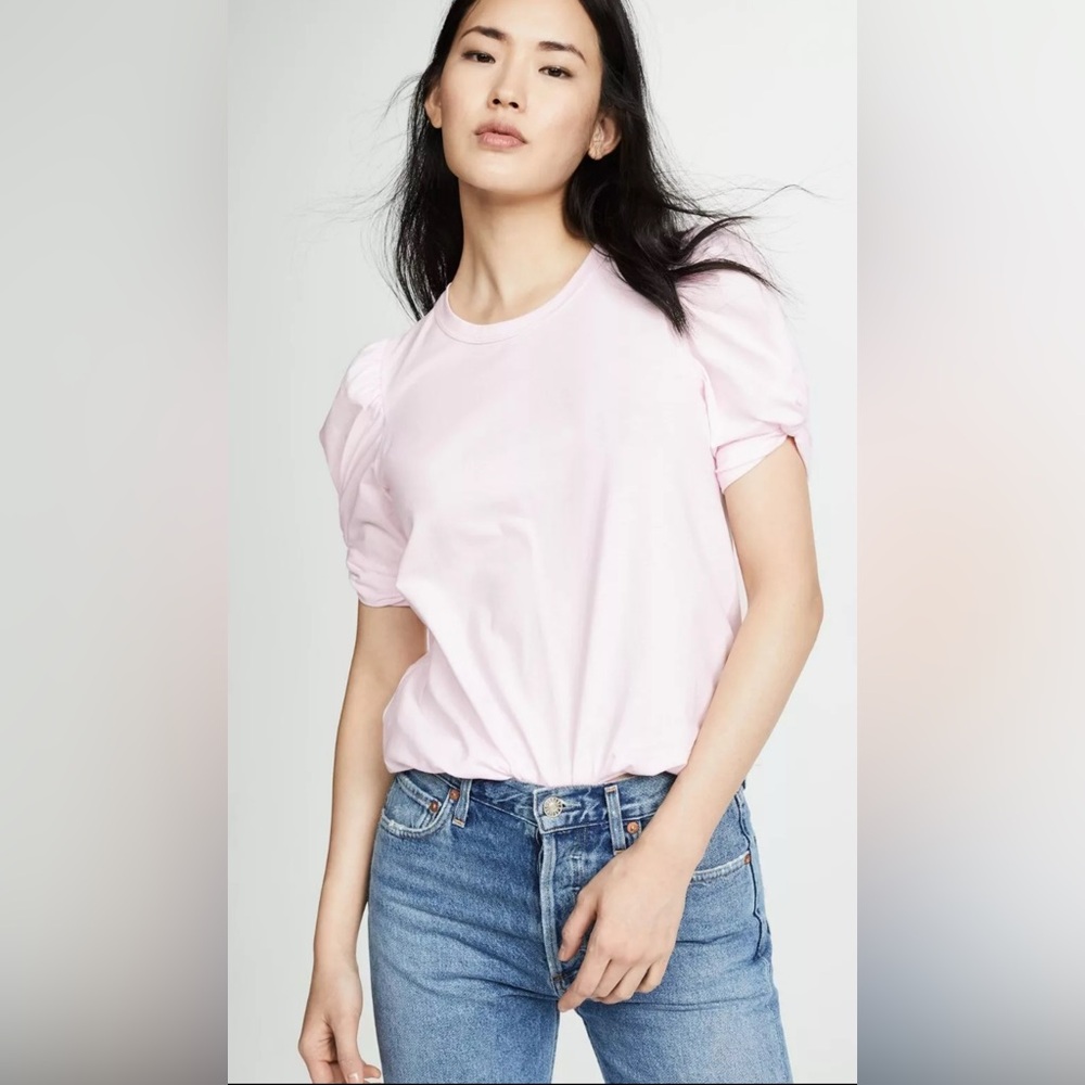 NWOT A.L.C. Kati Cotton Puff Sleeve Top